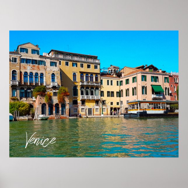 Venedig Grand Canal Venetian Stil Houses Poster (Framsidan)