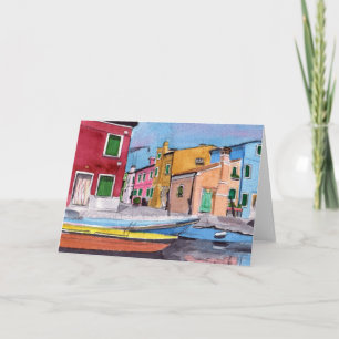 Venedig hälsningkort kort