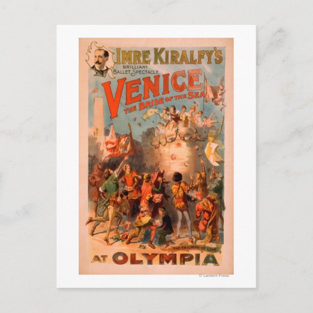 Venedig, havets brud på Olympia Ballet Vykort (Framsida)
