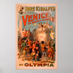 Venedig, havsbriden vid Olympia Ballet Poster