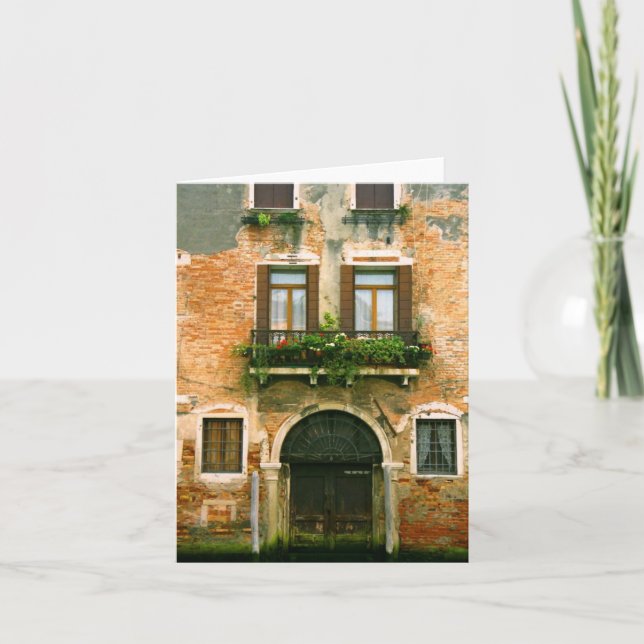 Venedig hus Notecard Kort (Framsida)