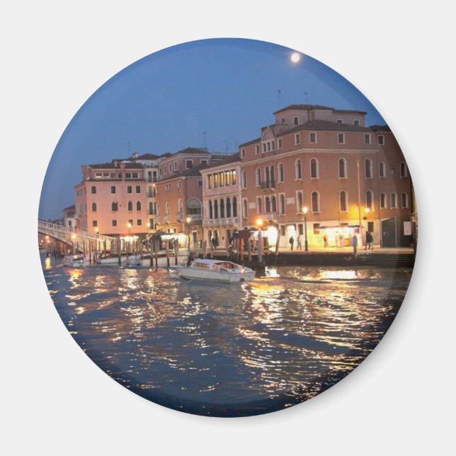 Venedig i nattmagnet magnet (Framsidan)