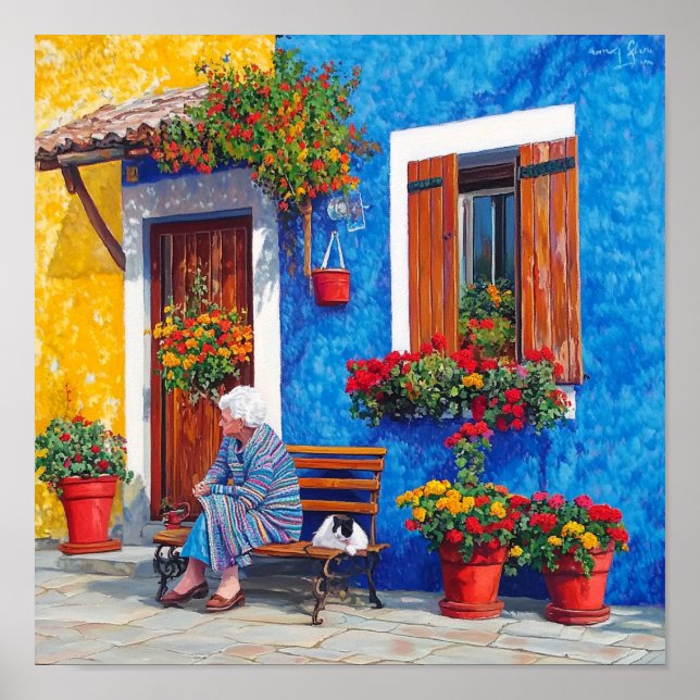 Venedig Inspired - Färgbyten Poster Skriv ut (Framsidan)