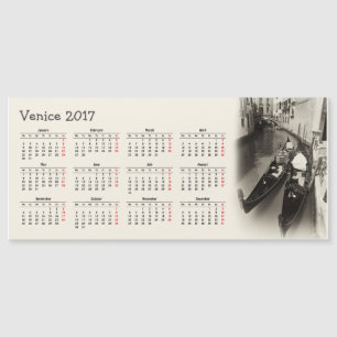 Venedig, Italien 2017-kalender
