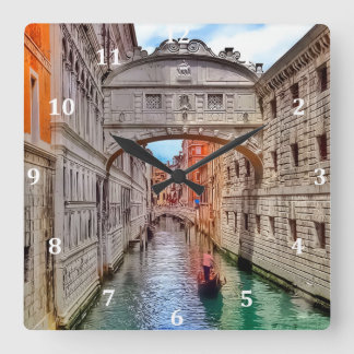 Venedig, Italien (2).jpg Fyrkantig Klocka