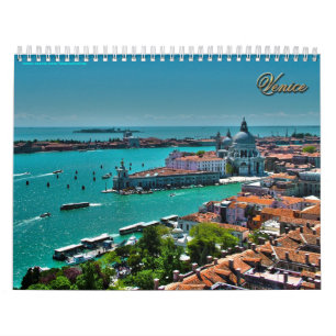 Venedig italien - antennen beskådar kalender