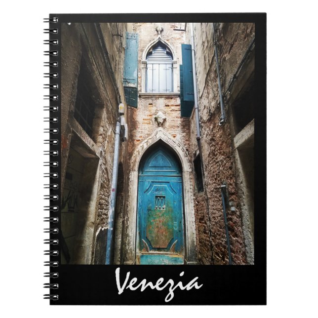 Venedig, Italien - bärbar dator med venetianska dö Anteckningsbok (Framsidan)