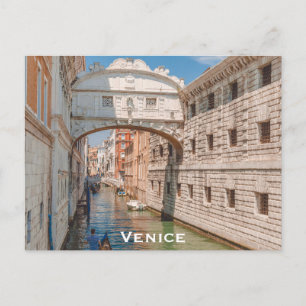 Venedig Italien Bridge of Sighs Travel Photo Vykort