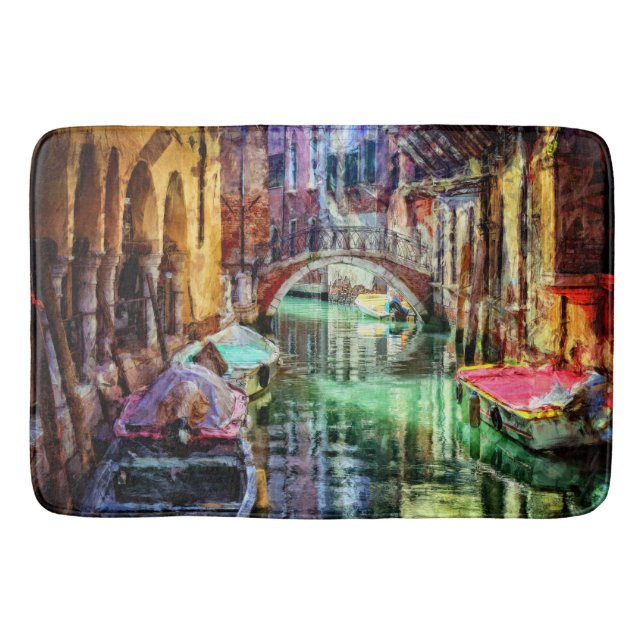Venedig Italien Canal Badrumsmatta (Framsidan)