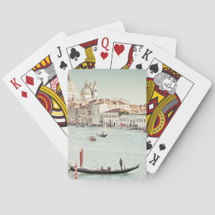 Venedig italien   den storslagna kanalen casinokort