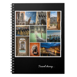 Venedig, Italien, Europakalendern för resor Anteckningsbok