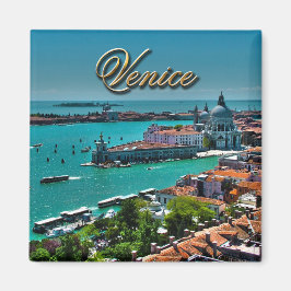 Venedig, Italien - flygvy Magnet