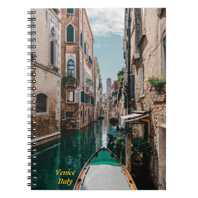Venedig-Italien Flytande stad Anteckningsbok (Framsidan)