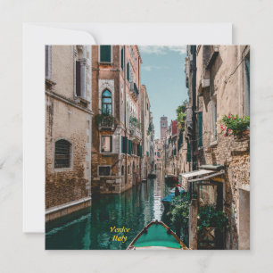 Venedig-Italien Flytande stad Inbjudningar
