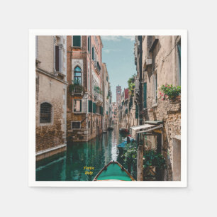 Venedig-Italien Flytande stad Pappersservett