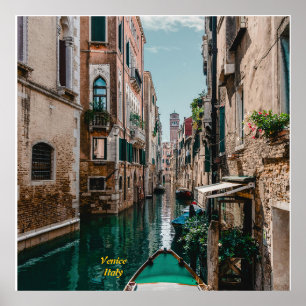 Venedig-Italien Flytande stad Poster