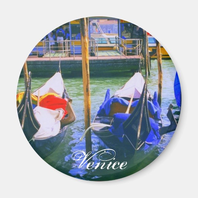 Venedig Italien Gondola Art Magnet (Framsidan)