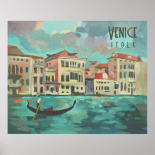 Venedig, Italien - Gondola Boat Traghetto Poster