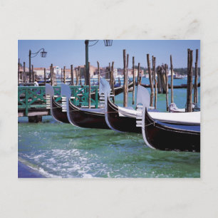 Venedig Italien Gondola Boats ~ Italia Romantik Vykort