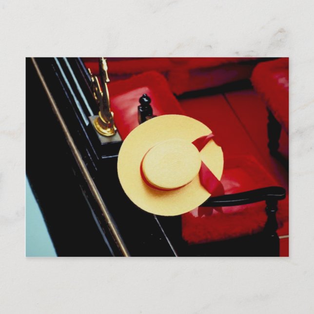 Venedig Italien Gondoliers Hat ~ Italia Romantik Vykort (Framsida)