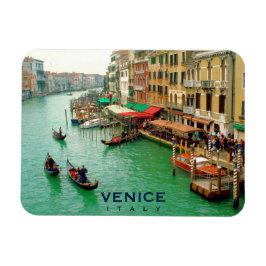 Venedig, Italien - Gondoliers på Grand Canal Magnet