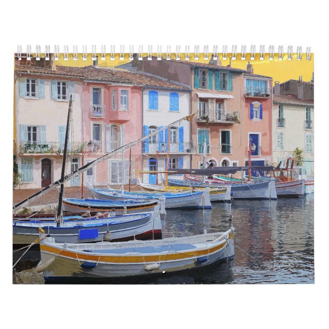 Venedig Italien Harbor Waterway Byggnad #14 Kalender (Omslag)