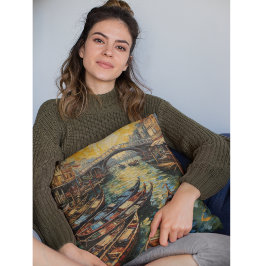 Venedig, Italien, i van Gogh stil Kudde
