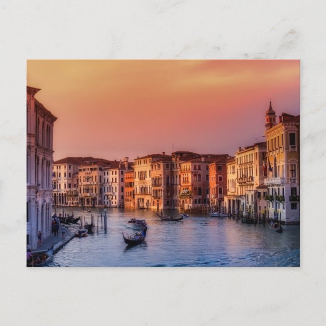 Venedig, Italien Inbjudan Vykort (Framsida)