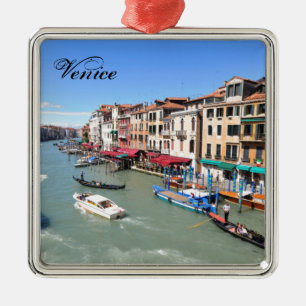 Venedig italien julgransprydnad metall