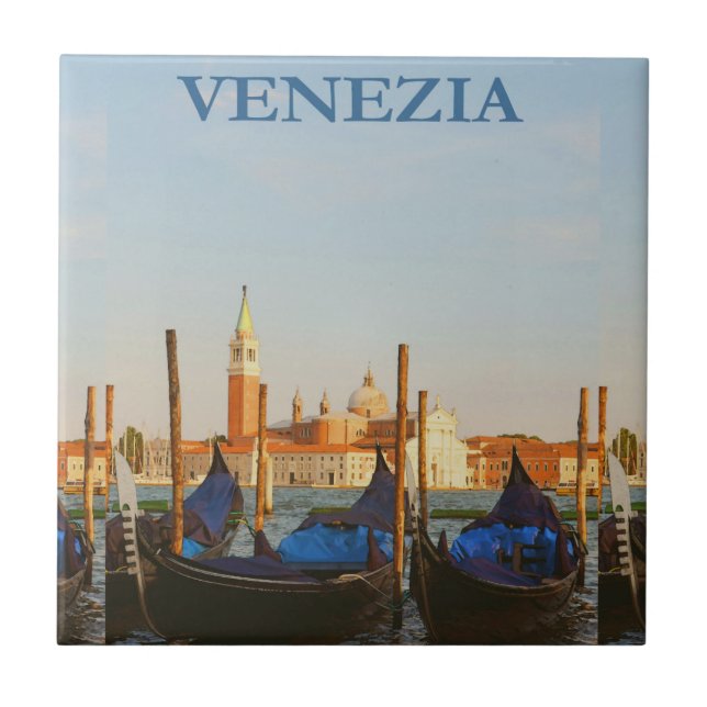 Venedig Italien Kakelplatta (Framsidan)