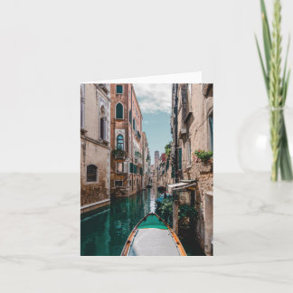 Venedig Italien Kanal Scen Premium Anteckningskort