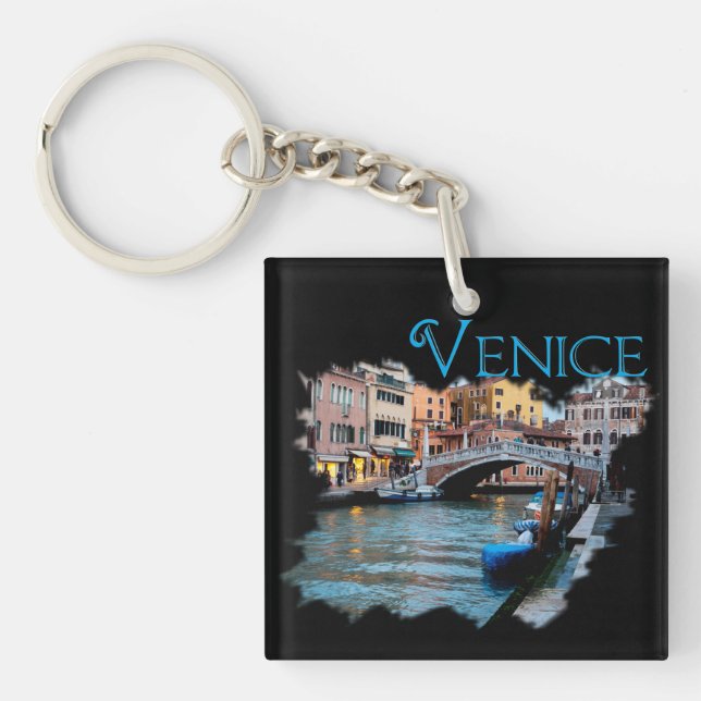 Venedig, Italien: Längs kanalen (Framsidan)