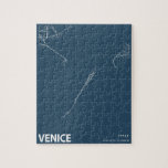 Venedig Italien Minimalist City Karta Line Art i b Pussel<br><div class="desc">Venedig Italien Minimalist City Karta Line Art i Blue Puzzle</div>