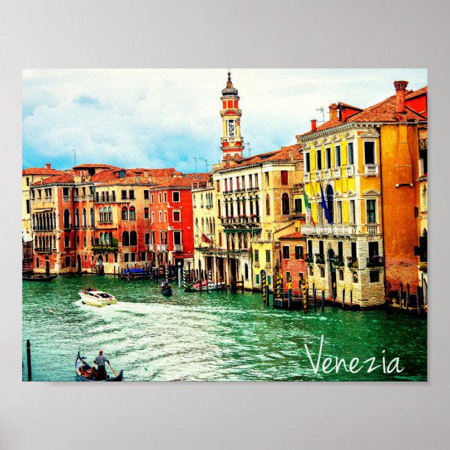 Venedig - Italien Poster (Framsidan)