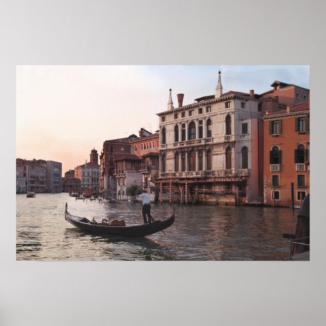 Venedig-Italien Poster/Gondola Poster (Framsidan)