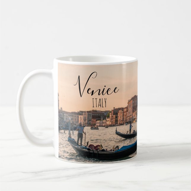 Venedig Italien Resa Souvenir Kaffemugg (Vänster)