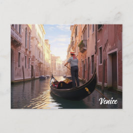 Venedig Italien Resa Vykort