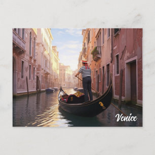 Venedig Italien Resa Vykort
