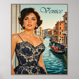 Venedig, Italien resaffisch Poster