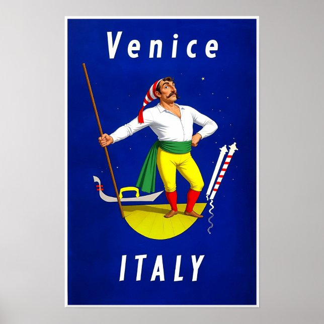 Venedig, Italien resaffisch Poster (Framsidan)