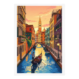 Venedig Italien Retro Resa Fototryck