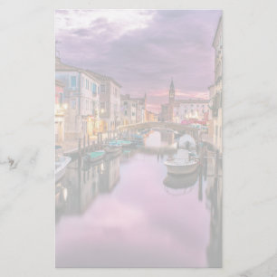 Venedig, Italien Scenia Canal & Venetian Architect Brevpapper