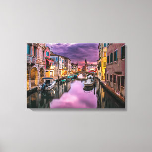 Venedig, Italien Scenia Canal & Venetian Architect Canvastryck