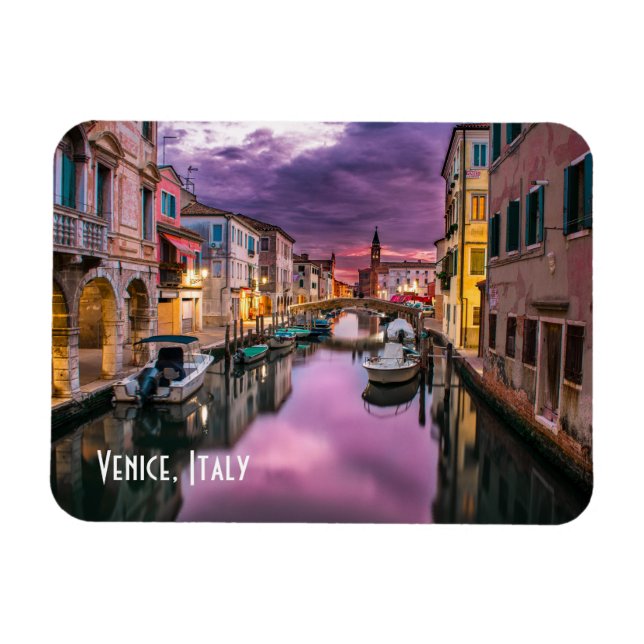 Venedig, Italien Scenia Canal & Venetian Architect Magnet (Horisontell)