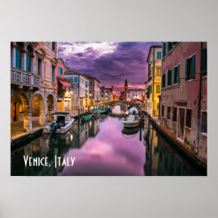 Venedig, Italien Scenia Canal & Venetian Architect Poster