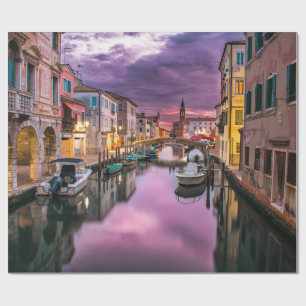 Venedig, Italien Scenia Canal & Venetian Architect Presentpapper