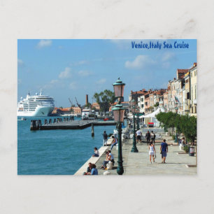 Venedig, Italien Sea Cruise Vykort