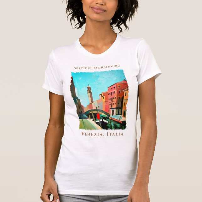 Venedig, Italien | Sestiere Dorsoduro T Shirt (Framsida)