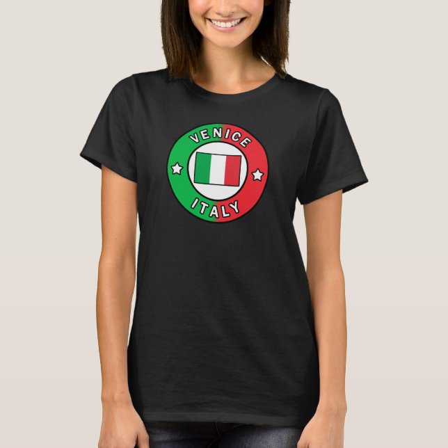 Venedig Italien T Shirt (Framsida)