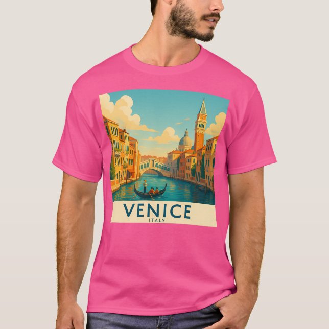 Venedig Italien T Shirt (Framsida)